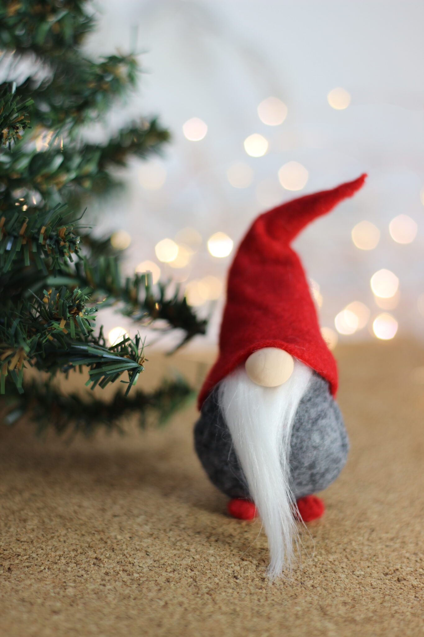 Scandinavian Inspired Mini Gnome 4" Gray and Red - Gym Craft Laundry